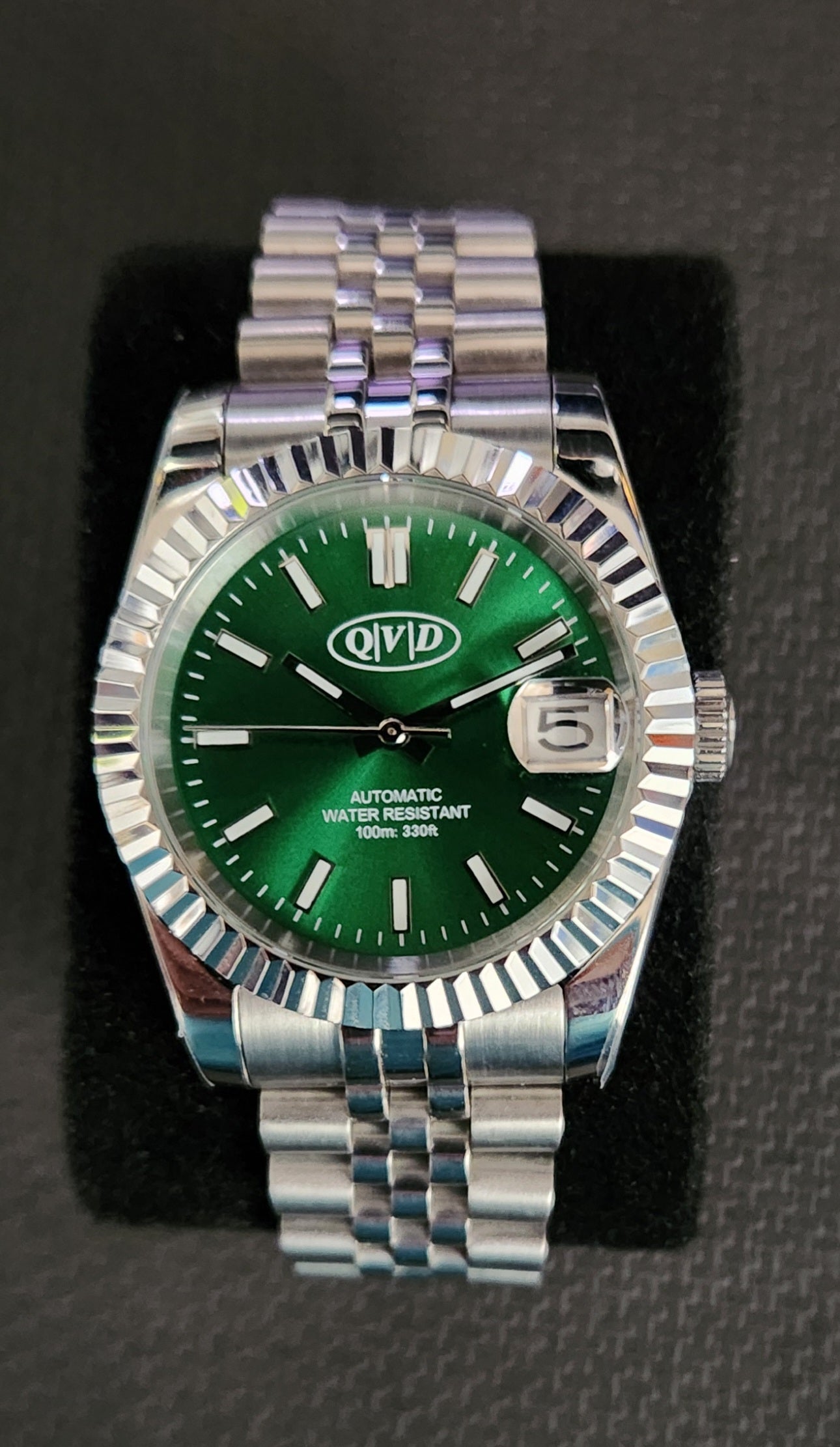 Ladies - DateJust 36 - Stainless - Green